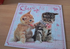 Zdjęcie prezentujące ułożone puzzle