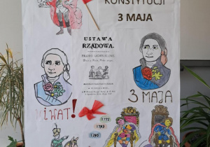 Praca plastyczna uczniów na temat konstytucji