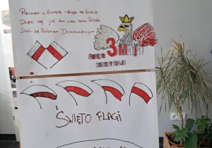 Praca plastyczna uczniów na temat konstytucji