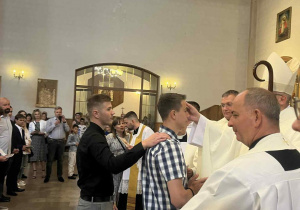 Uczniowie podczas uroczystości