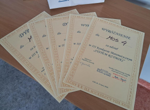 III Międzyośrodkowy Konkurs Matematyczny "System Rzymski"